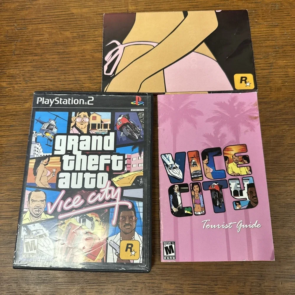 Grand Theft Auto: Vice City (Sony PlayStation 2, 2002) GTA PS2 Black Label CIB